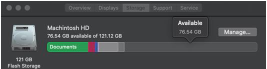 Available Storage Space Is Enough