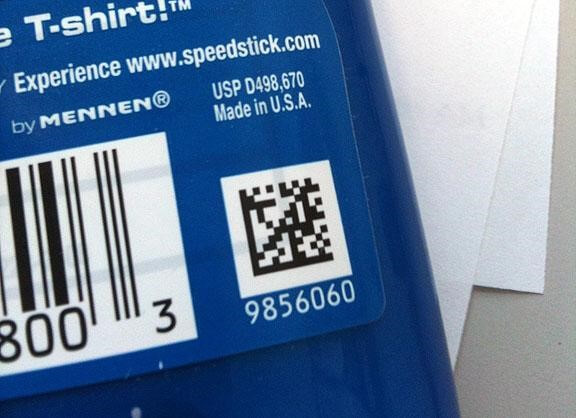 QR codes on product