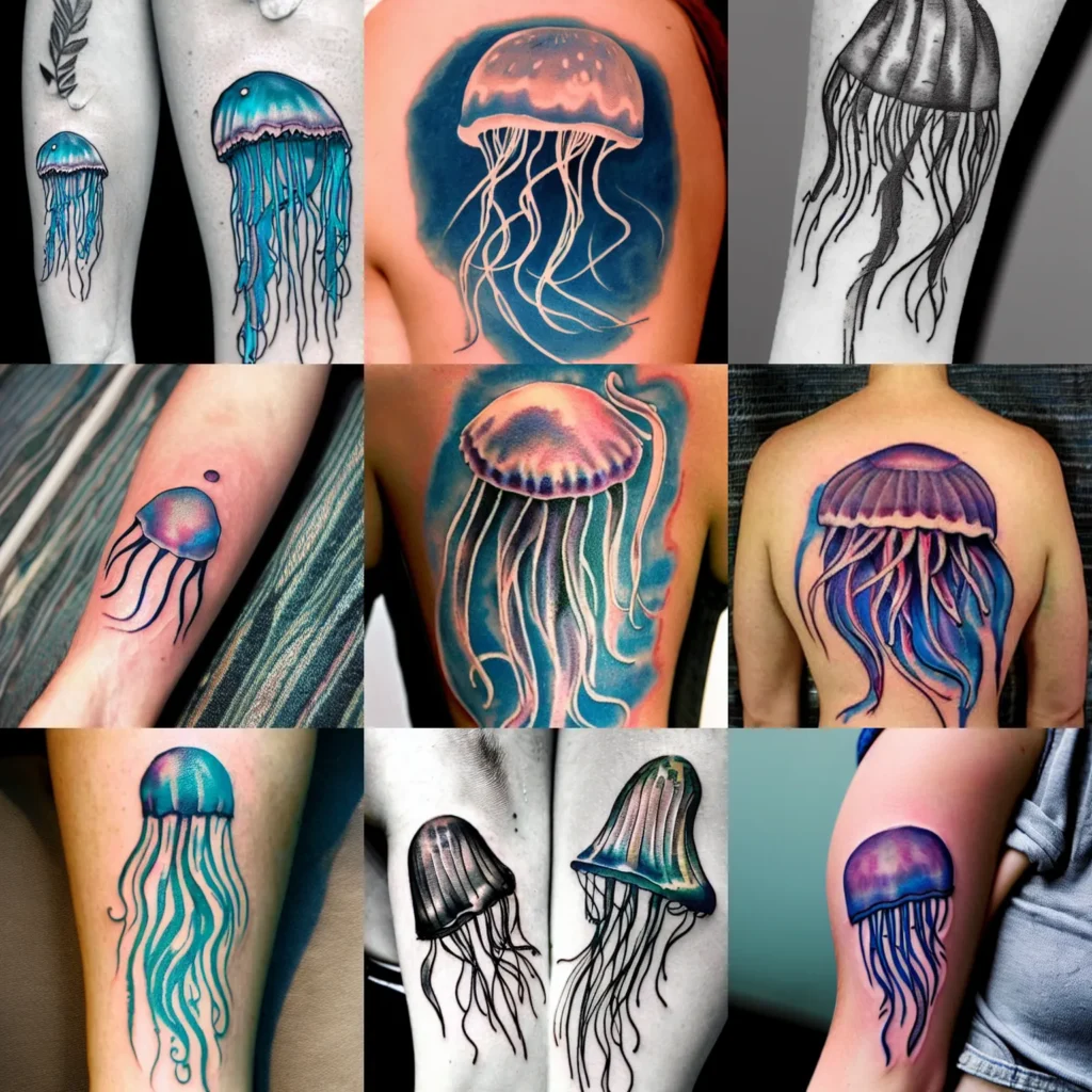 Jellyfish tattoo