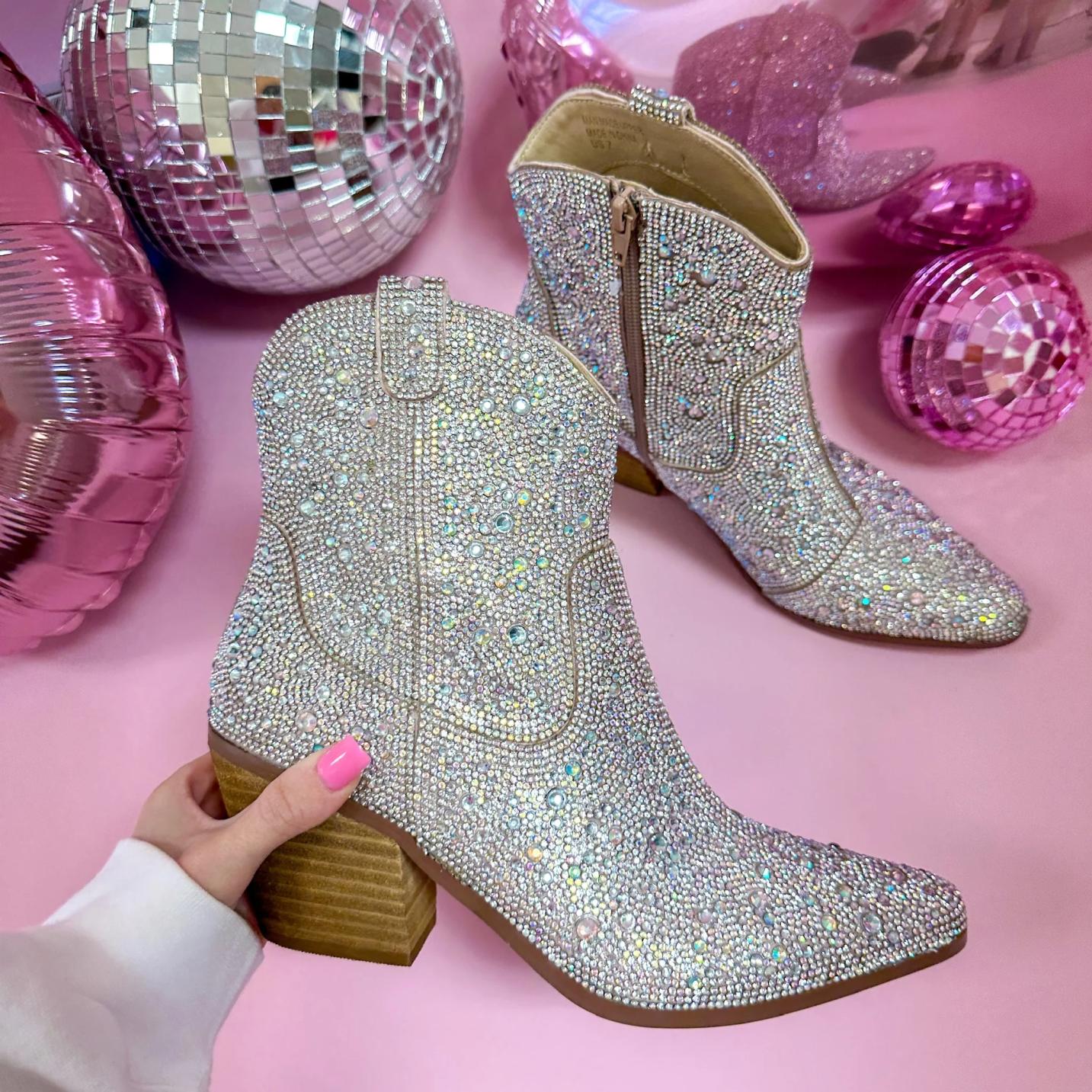 tarra rhinestones boots
