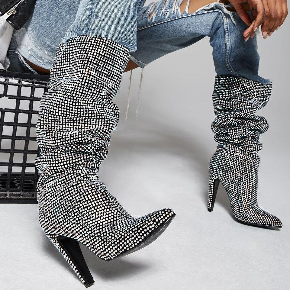 Rhinestone boots